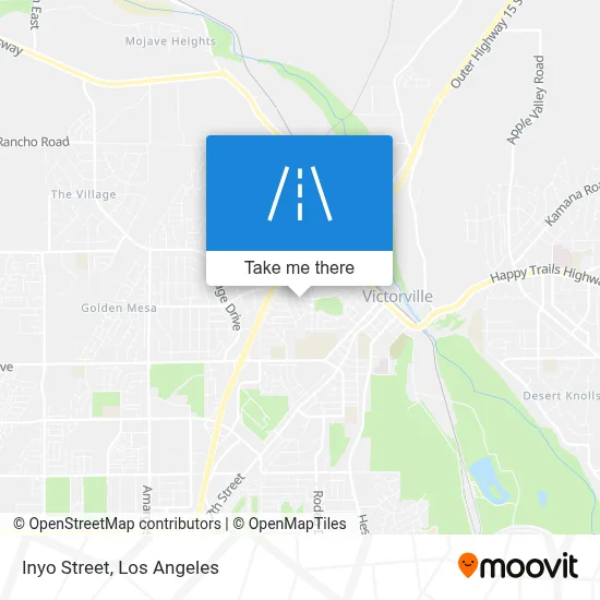 Inyo Street map