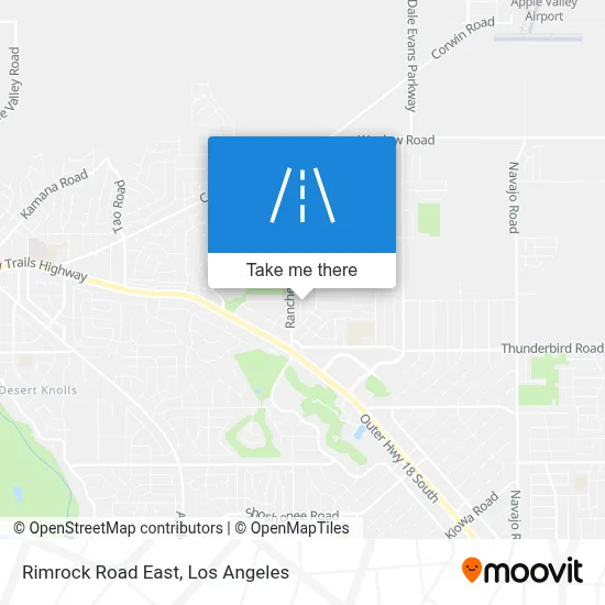Rimrock Road East map