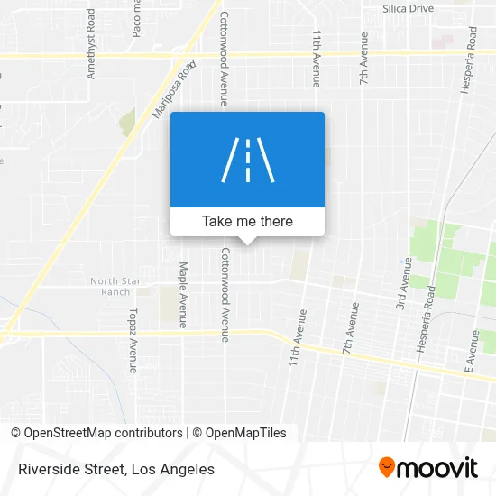 Riverside Street map