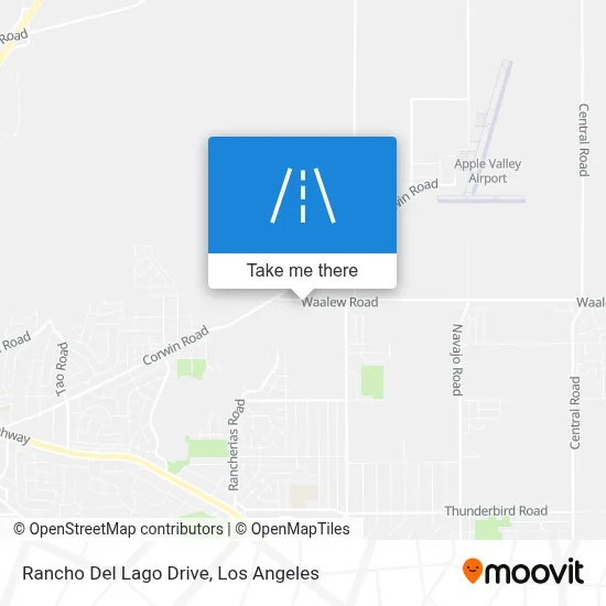 Rancho Del Lago Drive map