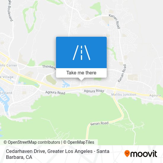 Cedarhaven Drive map