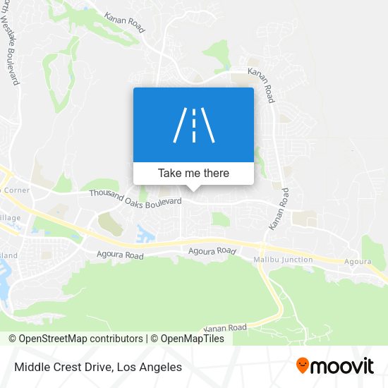 Middle Crest Drive map