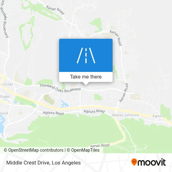 Middle Crest Drive map