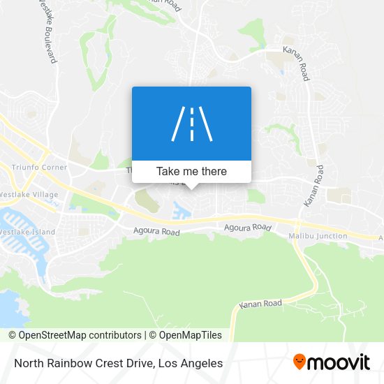 North Rainbow Crest Drive map