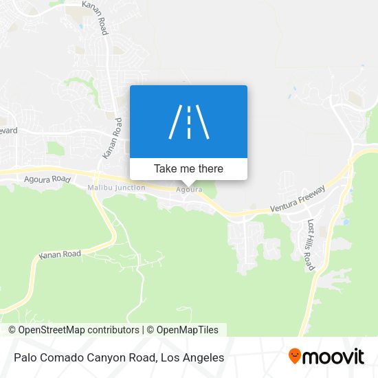 Palo Comado Canyon Road map