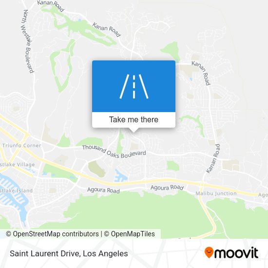 Mapa de Saint Laurent Drive