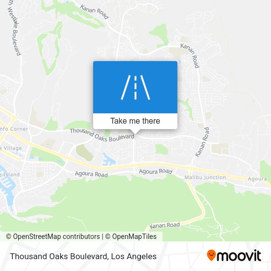 Mapa de Thousand Oaks Boulevard