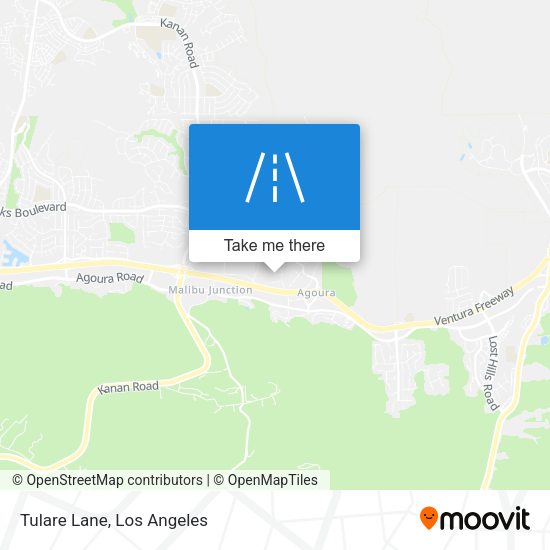 Mapa de Tulare Lane