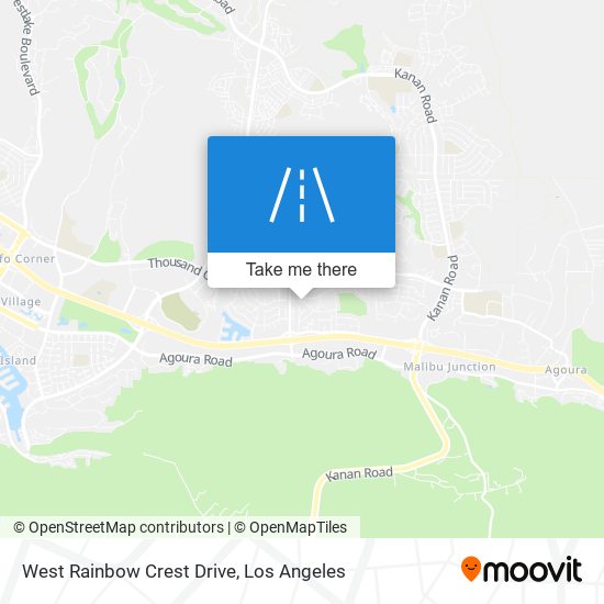 West Rainbow Crest Drive map