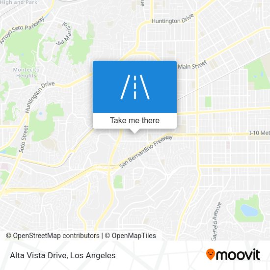 Alta Vista Drive map