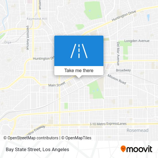 Bay State Street map
