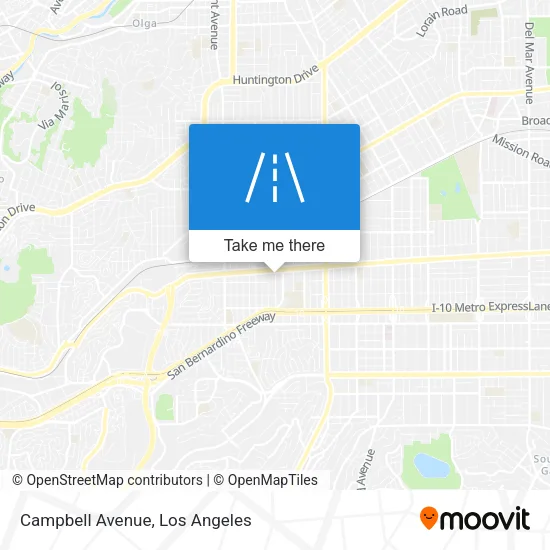 Campbell Avenue map