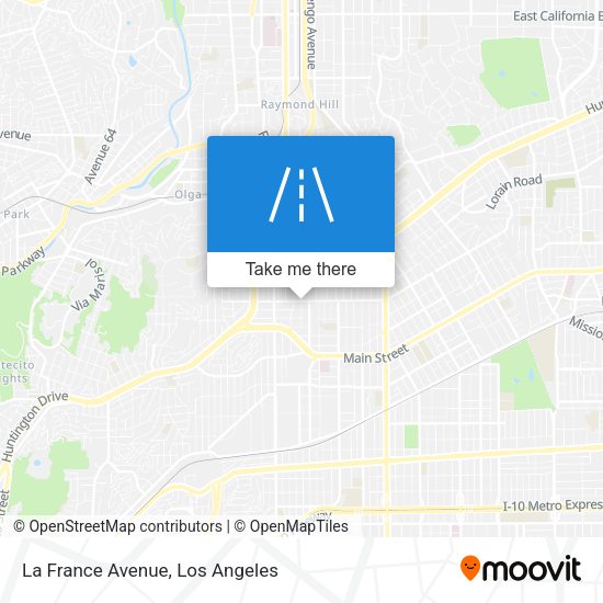 Mapa de La France Avenue
