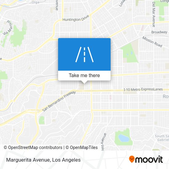 Mapa de Marguerita Avenue