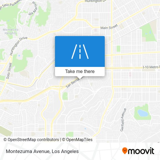 Mapa de Montezuma Avenue