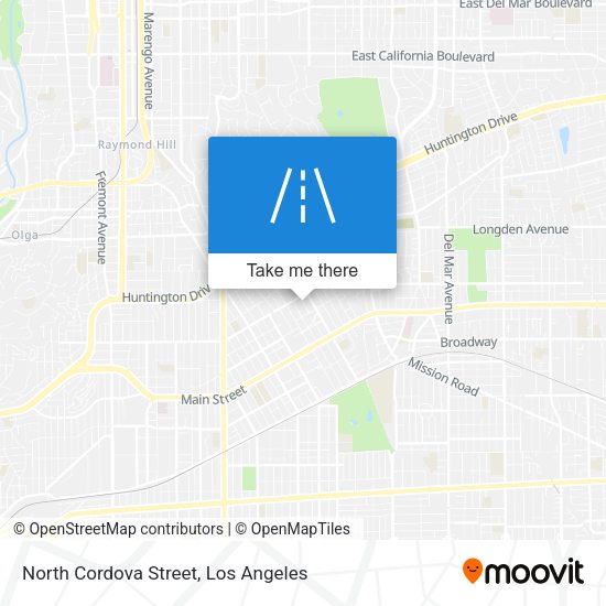 North Cordova Street map