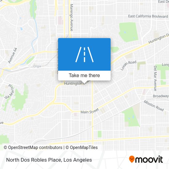 North Dos Robles Place map