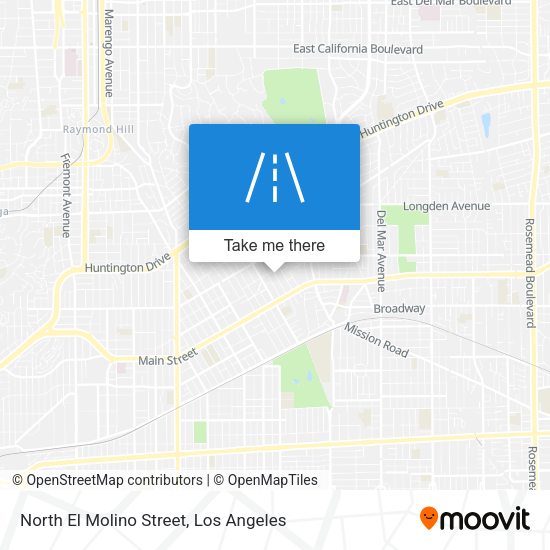 Mapa de North El Molino Street