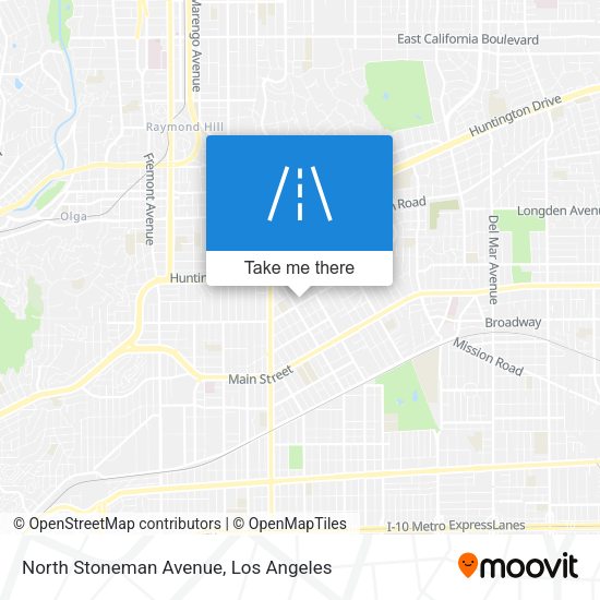 Mapa de North Stoneman Avenue