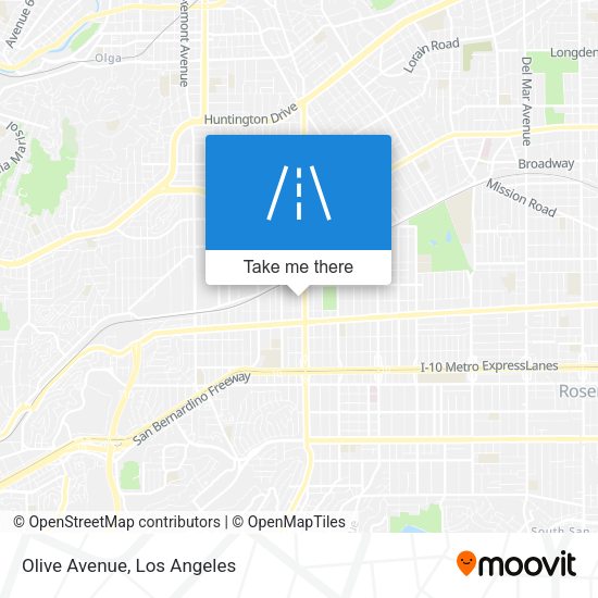 Mapa de Olive Avenue