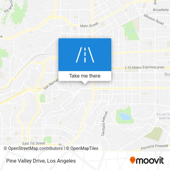 Pine Valley Drive map