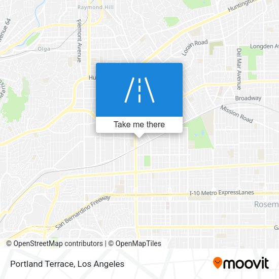 Portland Terrace map