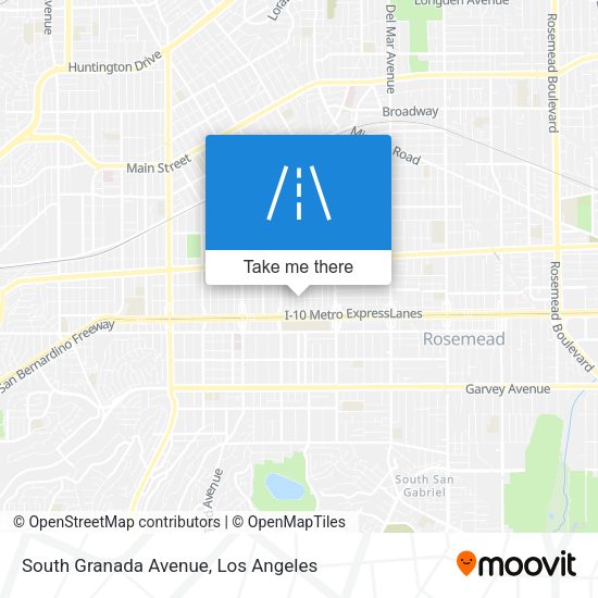 South Granada Avenue map