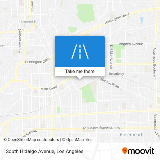 Mapa de South Hidalgo Avenue