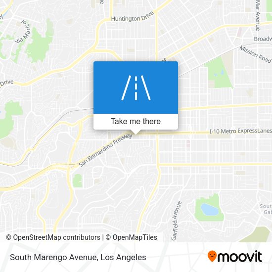 Mapa de South Marengo Avenue
