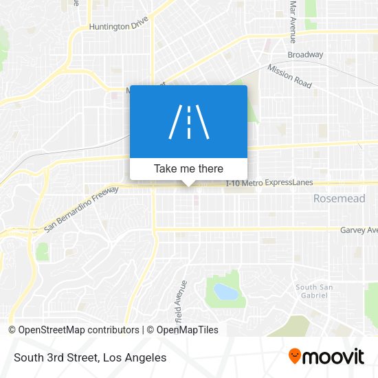 Mapa de South 3rd Street