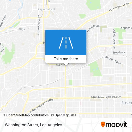 Mapa de Washington Street