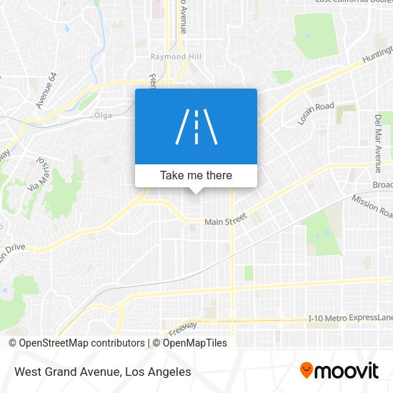 West Grand Avenue map