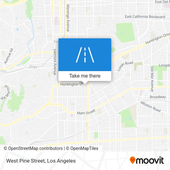 Mapa de West Pine Street
