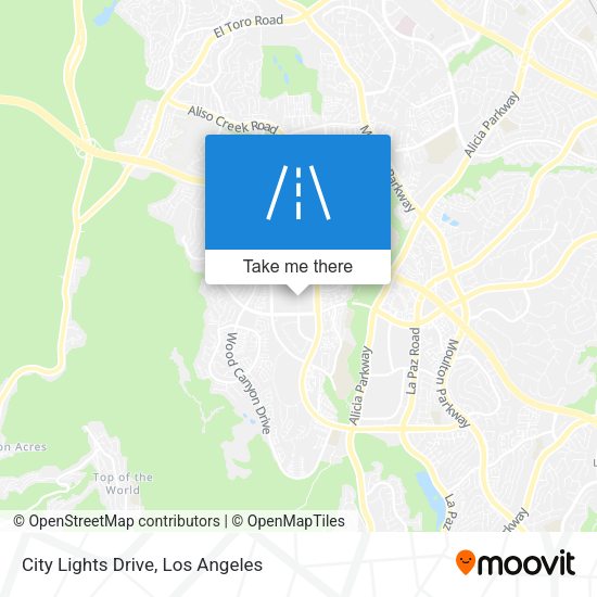 Mapa de City Lights Drive