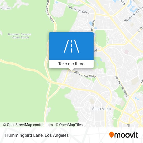 Hummingbird Lane map