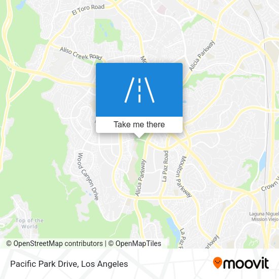 Pacific Park Drive map
