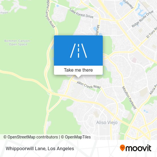 Whippoorwill Lane map
