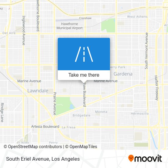 Mapa de South Eriel Avenue