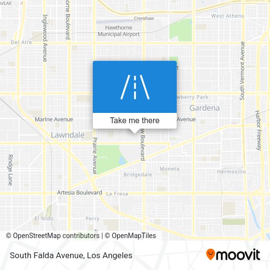 South Falda Avenue map
