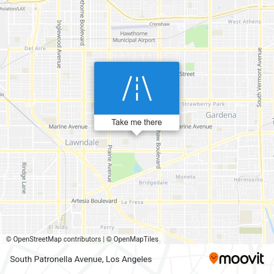 South Patronella Avenue map