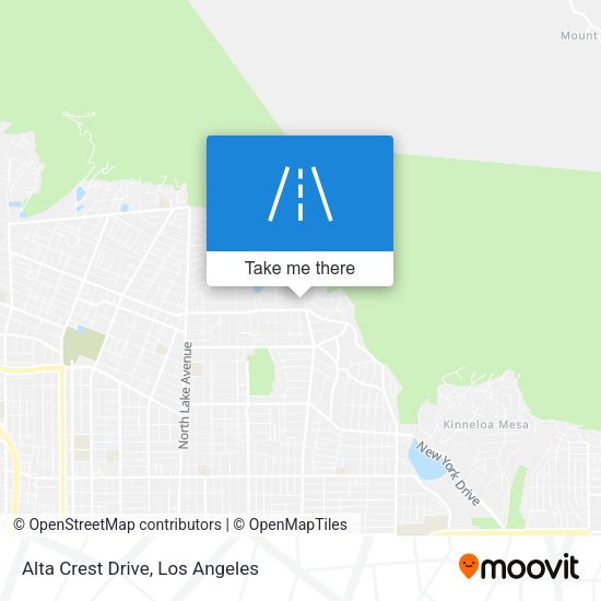 Mapa de Alta Crest Drive