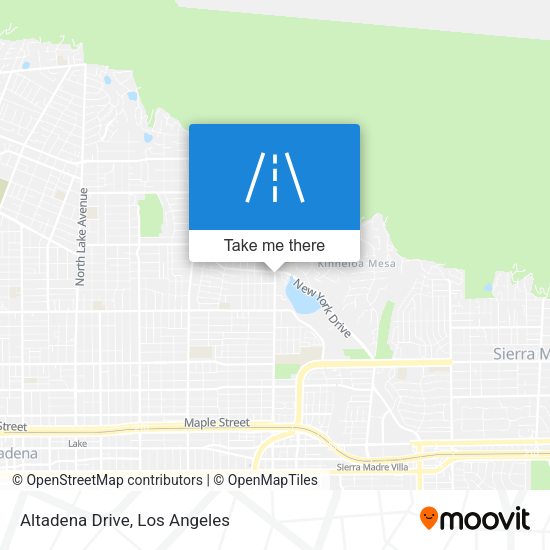 Mapa de Altadena Drive