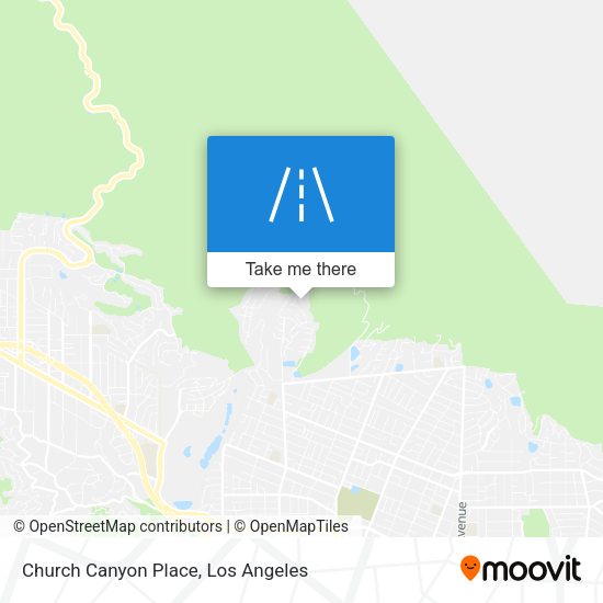 Church Canyon Place map