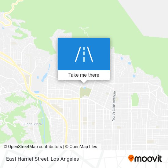 East Harriet Street map