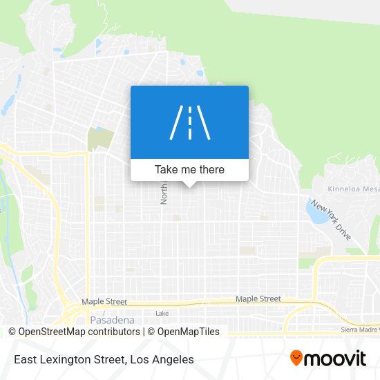 East Lexington Street map