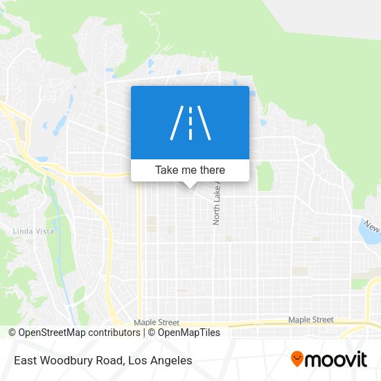 East Woodbury Road map