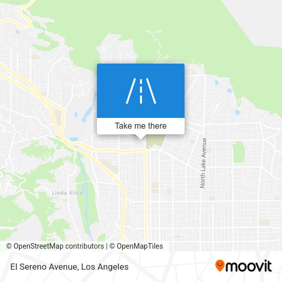 Mapa de El Sereno Avenue