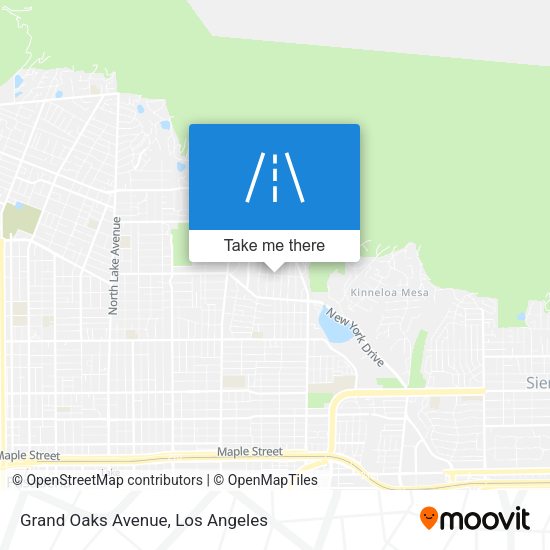 Mapa de Grand Oaks Avenue