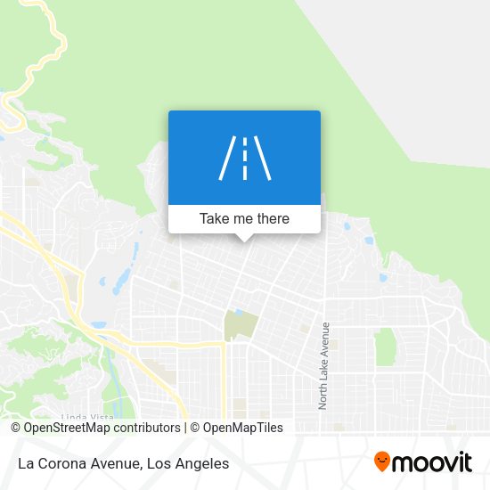 La Corona Avenue map