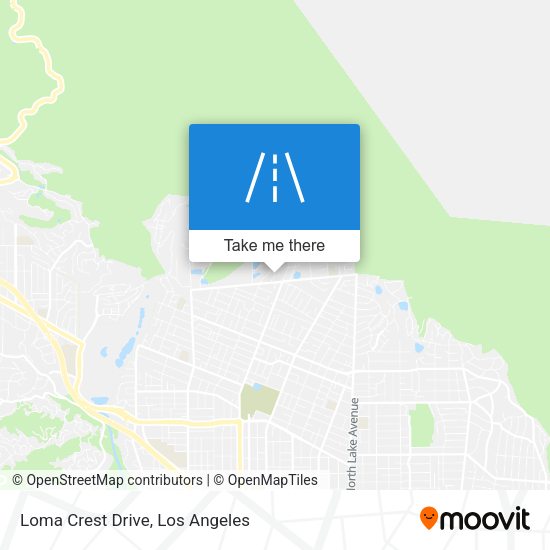 Loma Crest Drive map